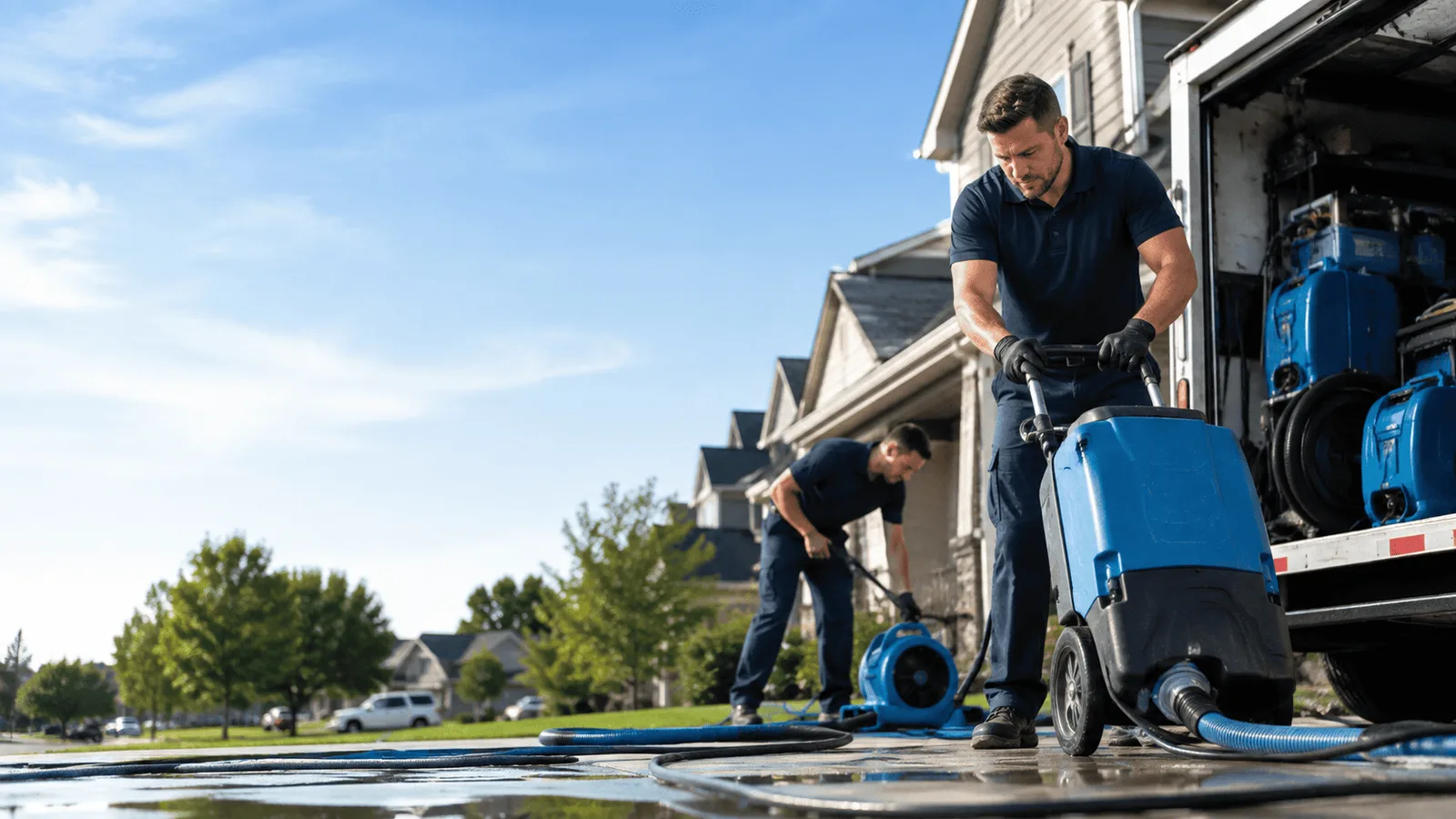 Structural Drying being performed in Michigan City, IN